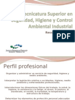 Tecnicatura Superior en Seguridad Higiene y Control Ambiental Industrial