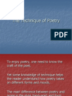 The Technique of Poetry