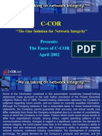 Presents: The Faces of C-COR April 2002