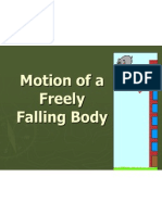 Motion of A Freely Falling Body