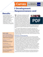 Gender and Development - Relevance, Responsiveness, and Results