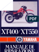 Yamaha XT 400 XT 550 - Manuale Per Officina Italiano