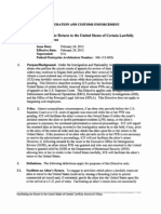 ICE Policy Re Facilitating The Return To The U.S. of Certain Lawfully Removed Aliens (2/24/12)