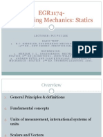 Overviews of Statics