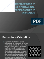 Estructura y Arreglo Cristalino