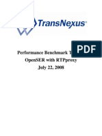 OpenSER RTPproxy Benchmark Test