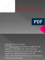 Tarjeta de Almacen