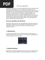 Procesos Específicos de La Formacion de Los Suelos