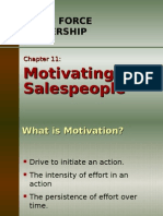 Sales Force Leadership: Motivating Salespeople