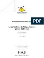 Consultation Dietetique Recos