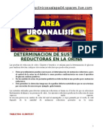 Determinacion de Sustancias Reductoras en La Orina