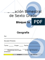 6to Grado - Bloque 4 - Geografía