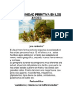 La Comunidad Primitiva en Los Andes