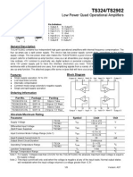 TS324/TS2902: Low Power Quad Operational Amplifiers