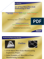 An Overview of Nano/Micro/Meso Scale Manufacturing at NIST: Edward Amatucci Nicholas Dagalakis