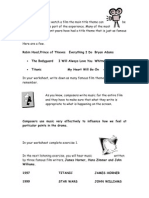 Film Music Worksheet 1