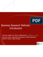 Introduction Into Research Methods