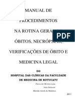 Manual de Procedimentos de Rotina de Óbito 2010