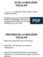 Historia de La Biología Celular