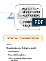 Developing Successful Marketing AND Corporate Strategies: Hapter