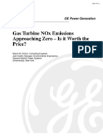 Gas Turbine Nox Emissions Approaching Zero - Is It Worth The Price?