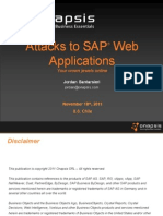 Attacks To SAP Web Applications: Your Crown Jewels Online