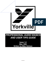 Professional Audio Basic & User Tips Guide