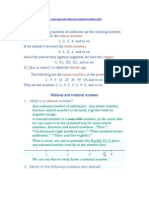 Rational and Irrational Numbers