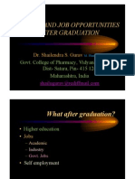 Dr. Shailendra Gurav - Carrerr and Job Opportunities After Graduation