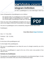 Parallelogram Definition