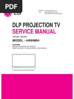 LG mb042g Chassis 44nhm84 DLP Projection TV SM