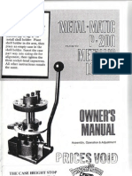 Metal Matic P 200 Manual