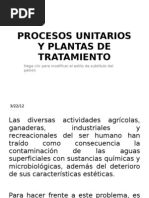 Procesos Unitarios y Plantas de Tratamiento