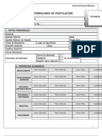 Formulario de Postulacion