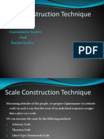 Scale Construction Technique