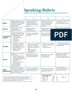 4158 11039 Informal Speaking Rubric