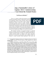 Structuring A Sustainable Letters of Marque Regime: How Commissioning Privateers Can Defeat The Somali Pirates, by Lieutenant Todd Hutchins