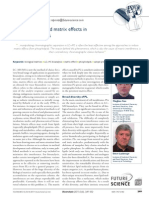 Phospholipid-Based Matrix Effects in LC-MS Bioana Lysis: Ditorial