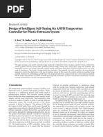 Research Article: Design of Intelligent Self-Tuning GA ANFIS Temperature Controller For Plastic Extrusion System