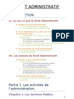 Plan Droit Administratif