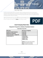 Desktop Virtualization Solution RFP Template