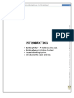 Banking History: A Flashback Into Past. Banking System in Indian Context. Issues in Banking System. Introduction To Credit and Risk