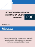 Atencion Integral Del La Gestante en La Atencion Primaria Lic. Flor Agurto