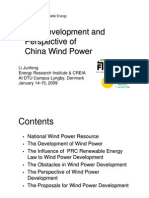 Infra 2009 - Apresentação Michael Meagher - The Development and Perspective of China Wind Power