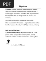 Thyristor: Gate Turn-Off Thyristor