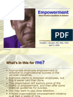 Empowerment: Some Practical Questions & Answers