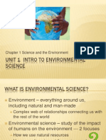 Unit 1 Intro To Environmental Science