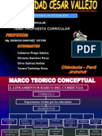 Diseño Curricular Exposición