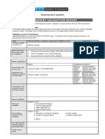 Assessment Validation Template