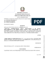 Tribunale Di Milano-Sentenza Del 12 Marzo 2012 Class Action